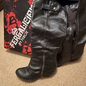 Fergalicious Dark Gray Tumbled Boots